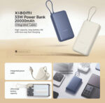 Xiaomi 20000mAh 33W Power Bank with Integrated Cable - Image 3