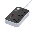 LDNIO SC3412 38W PD20W Power Strip 3 Socket Outlets and 3 QC 3.0 USB