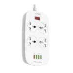 LDNIO SC4407 Power Socket 4 USB Charger with Power Extension Cord