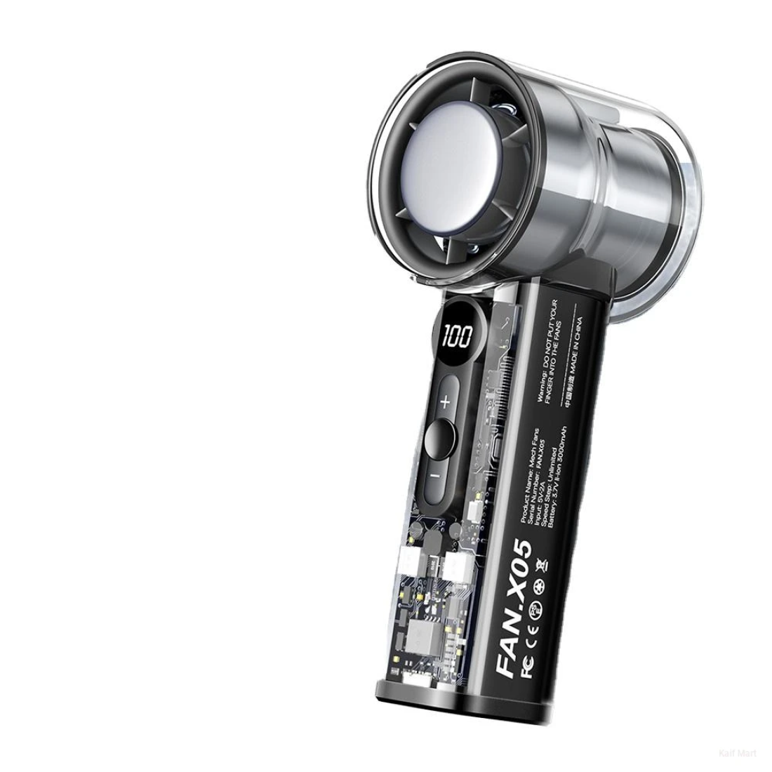 x05.png-1100x1100 X05 Handheld High-Speed Cooling Fan 3000mAh - Image 1